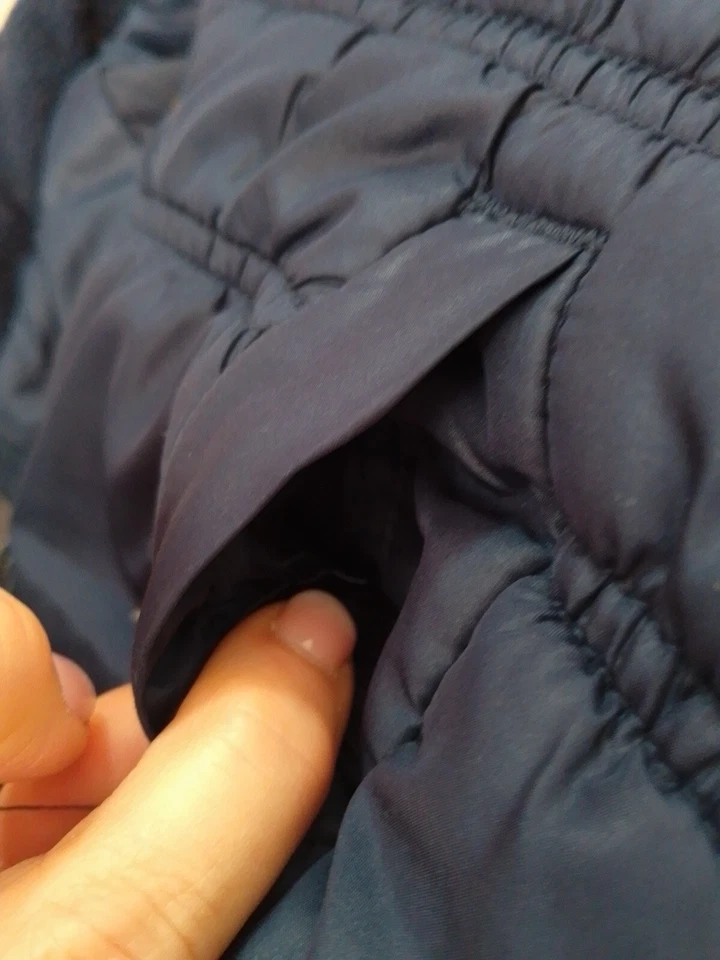 Dunkelblaue Steppjacke gr 86/92 - Bild 4 von 4