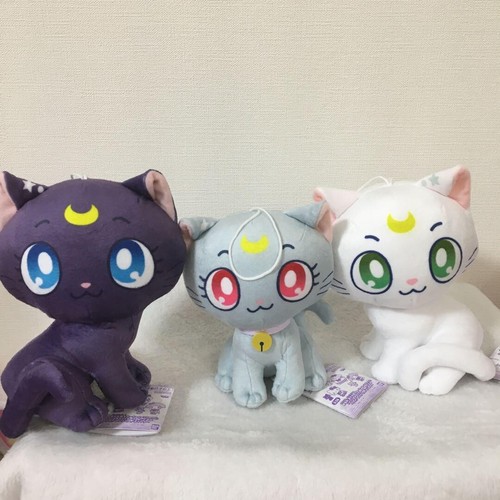 Sailor Moon Eternal Sanrio Characters Luna Artemis Diana Plush Doll Set of 3 - Picture 3 of 9