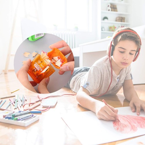 36 PCS Double Holes Manual Pencil Sharpener-Handheld Plastic Crayon Sharpener... - Picture 5 of 6
