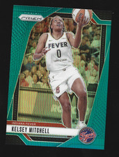 2024-25 Panini Prizm WNBA Kelsey Mitchell Teal Prizm Refractor 46/49 #84