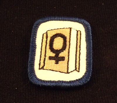 Girl Scout Women's History Blue Border 1987-1996 IP Interest Project Patch Badge