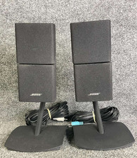 Bose Acoustimass Dual Cube Speakers Pair W/ Mount For Home Theater - Black