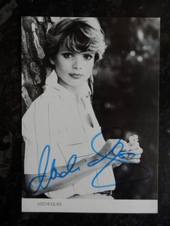 Autogrammkarte Uschi Glas original signiert