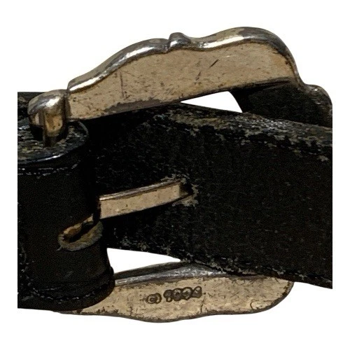 Cinturón de cuero negro occidental vintage Brighton Kids talla XS. 25053  Foto 4 de 4