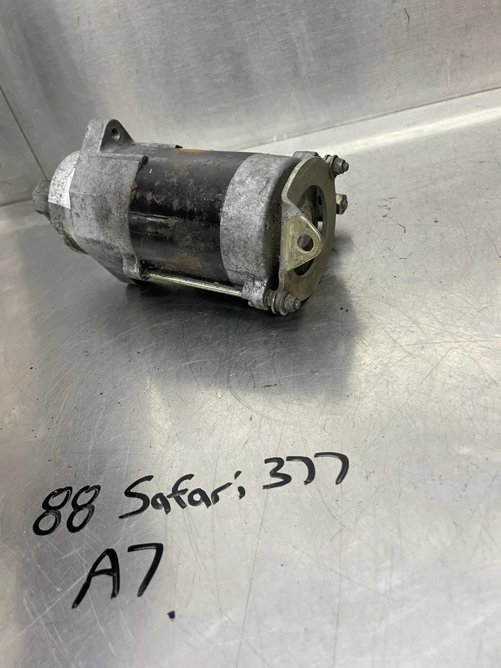 84-88 OEM Ski-Doo Safari Saga 377 Conjunto de motor de arranque eléctrico con placa de montaje Foto 4 de 4