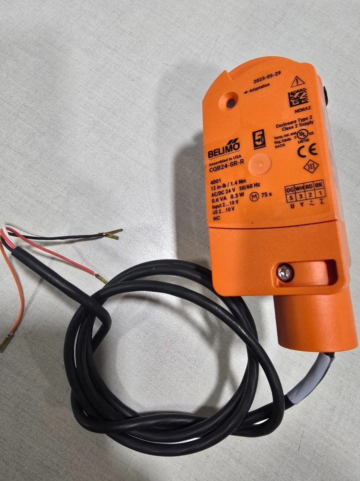 Belimo Z2050Q-F + CQB24-SR-R ZoneTight Zone Valves, modulating 2-10v, 24vac,1/2"