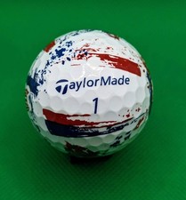  1 Red White and Blue TaylorMade Speedsoft Ink logo golf ball - USA - America