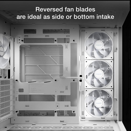 be quiet! Light Wings LX 120mm PWM Quiet PC Case Fan Reverse Blade White B - Afbeelding 4 van 6