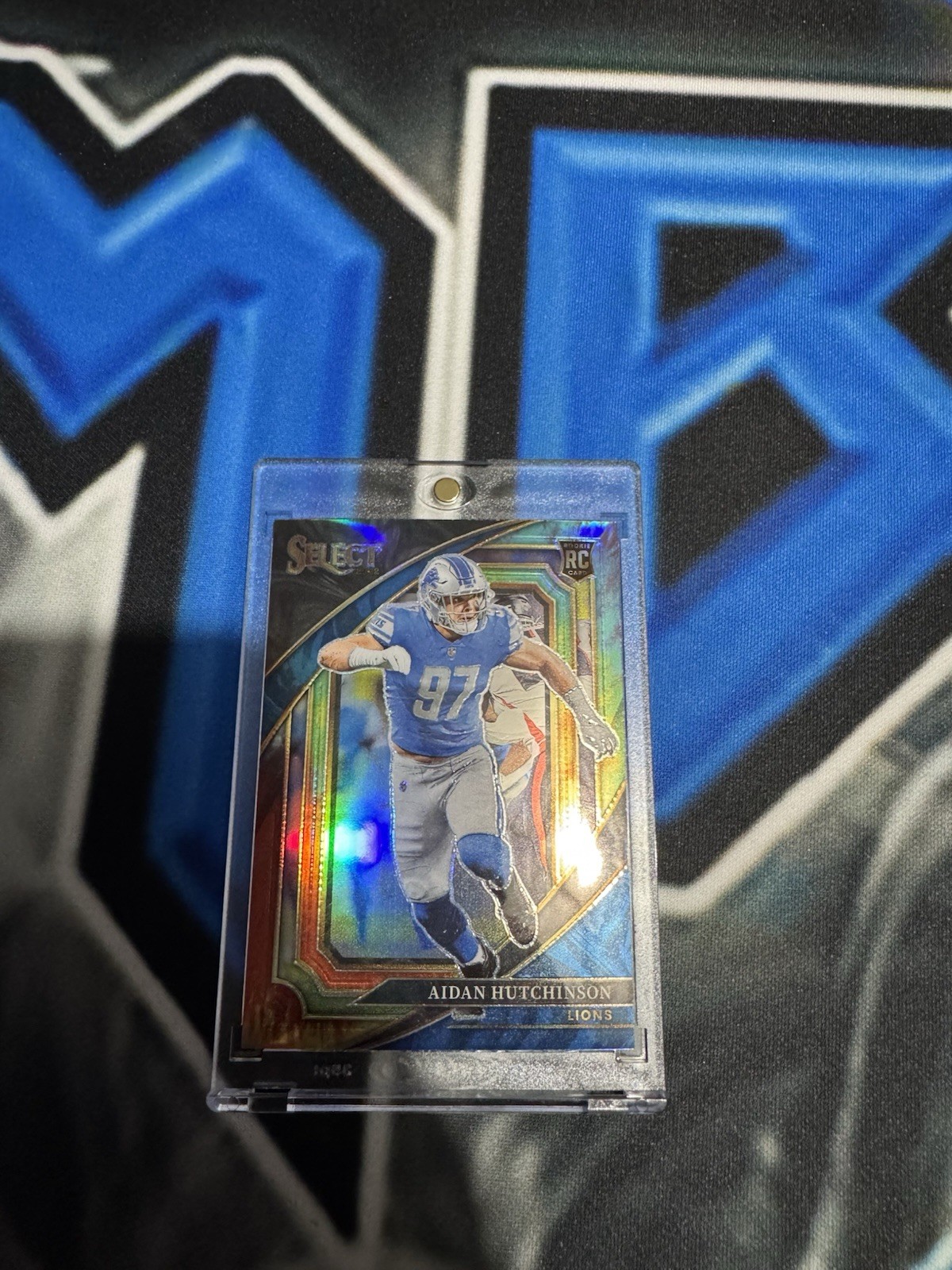 2022 Panini Select - Suite Level Aidan Hutchinson Tie-Dye Prizm /25 Rookie