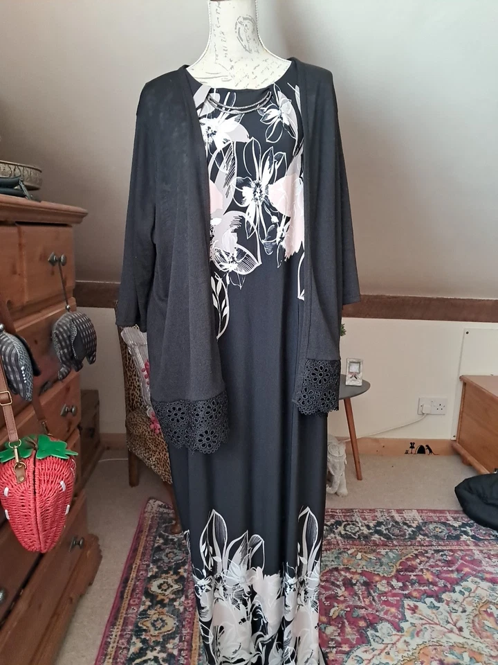 Evans Dress&cardigan Bundle.plus Size 26/28 - Image 2 of 4