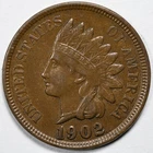 1902 Indian Head Penny Cent Extremely Fine (XF)