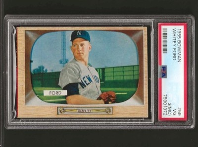 1955 Bowman #59 Whitey Ford Yankees VG PSA 3 (MC)
