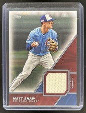 2026 Topps Matt Shaw Major League Material Jersey #MLM-MS Cubs