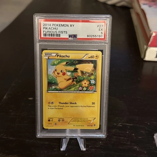 2014 Pokemon XY Furious Fists #27 Pikachu PSA 5 EX