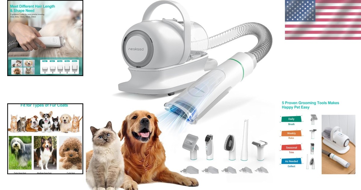 Neakasa P1 Pro Pet Grooming Kit with Vacuum & 5 Tools - Ultimate