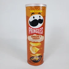 Pringles Smoky Cheddar Cheese 5.5oz - New Limited Potato Crisps Chips x1 Can