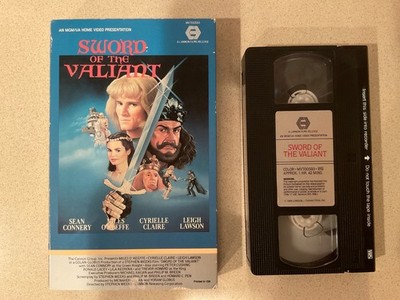 Sword of the Valiant (VHS, 1985, MGM Big Box) Sean Connery, Miles