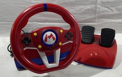 HORI Mario Kart Racing Wheel for Nintendo Switch, Wired w/ Foot Pedal NSW-204