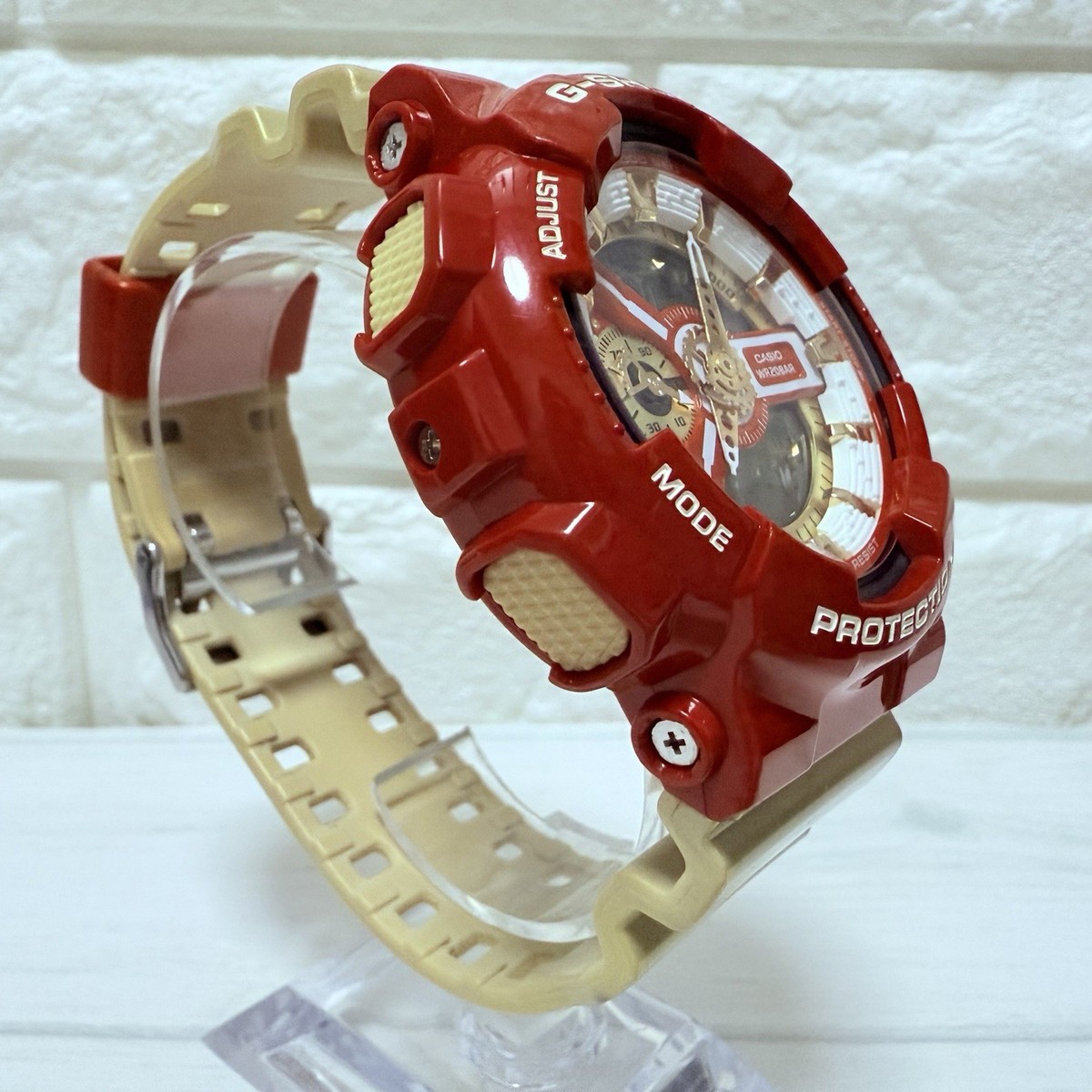 Casio G-Shock GA-110CS-4AJF Iron Man Red Gold Near Mint Analog Dig 