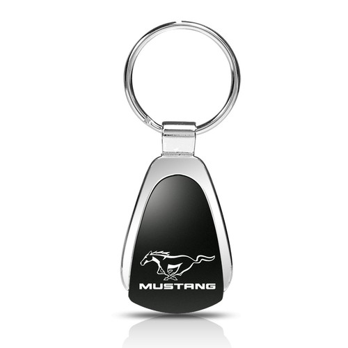 KCK.MUS Ford Mustang Tear Drop Keychain, Black