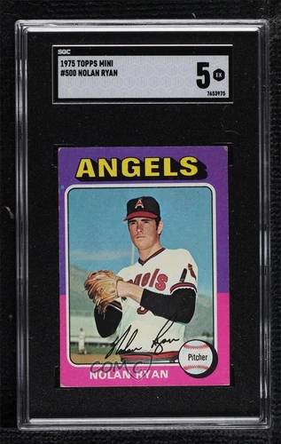 1975 Topps Mini Nolan Ryan #500 SGC 5 HOF