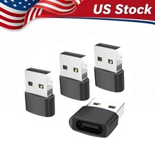 4 Pack USB C 3.1 Type C Female to USB Type A Male Port Converter Adapter US NEW