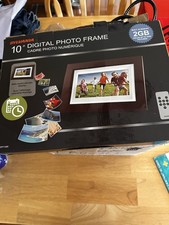 Sylvania 10" LED Digital Photo Frame with Wood Look Finish