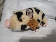 Plush Pig Pot-bellied Piglet Spotted Miyoni By Aurora Pig Stuffed Animal EE