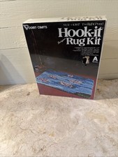 Vintage Vogart Crafts HOOK-it Rug Kit #4307 Twilight 20” X 27” NEW OLD STOCK USA