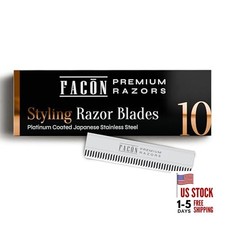 Facón Professional Hair Razor Comb Replacement Blades, Styling Razor Blades