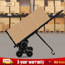 Heavy Duty Stair Climbing Cart Folding Hand Truck Dolly w/ Wheels 551lb Capacity