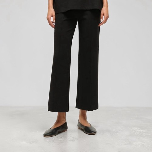 STAUD Knack Pants Black Size XL Flare Center Seam Dress Trousers Professional