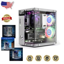 Raspberry Pi 5 Aluminum Mini PC Case: NVMe, OLED, RGB Cooling, Safe Shut