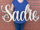 Personalised Wooden Name Large Wall Sign Room Décor Nursery Plaque Word Coloured