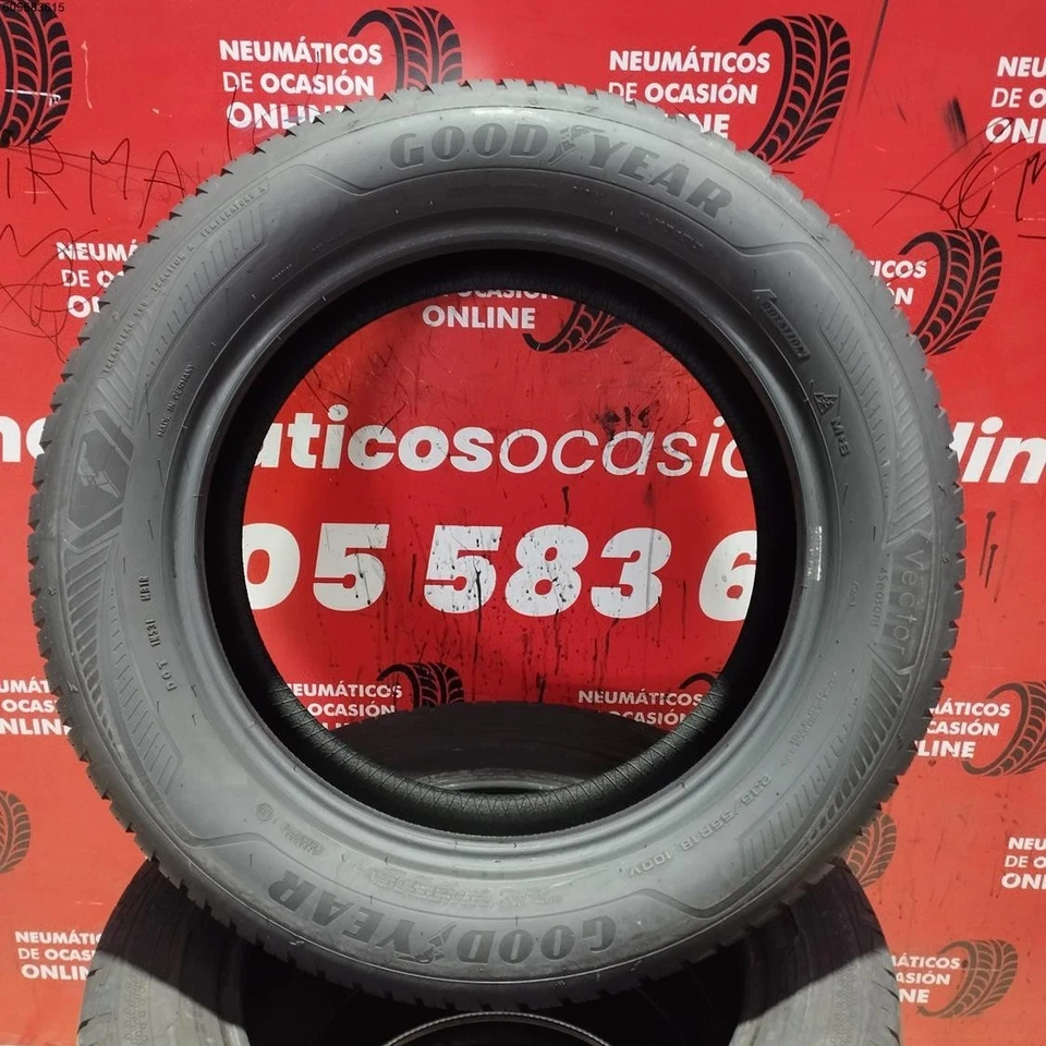 2x 235 55 R18 100V GOODYEAR VECTOR 4 SEASONS M+S* 7.1/6.8MM REF. 14091 - Imagen 4 de 4