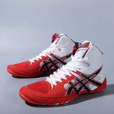 Men's Wrestling Boxing Shoes High Top Mesh Anti Slip Training Fighting Boots