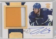 2011 Dominion Rookie Short Print Horizontal 7/9 Zack Kassian #199 Patch Auto d9r