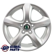 Skoda Fabia 5J Wheel Rim Alloy Silver 5 Spoke 15" ET:43 6J 5J0601025A