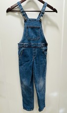Zara Kids Girls Denim Overall One-Piece Blue 8 Years 128 cm Sleeveless