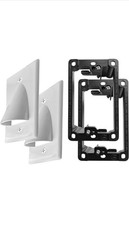 2 Pcs Cable Entry Plate With Bracket AV/TV /Camera Dish Mounting Tidy Hide Unit