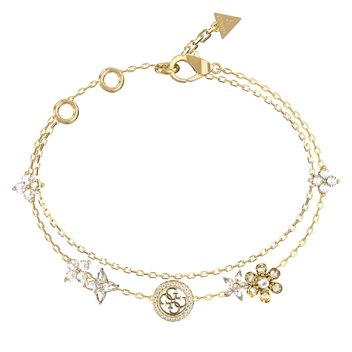 GUESS Schmuck Damen-Armband Multi Flowers WeiGoldfarben JUBB06029JWYGS 15990₽