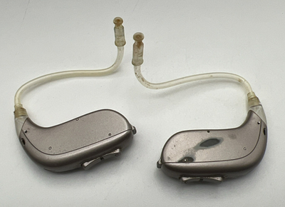 #ad #ad Pair of Oticon OPN 1 PP BTE Made for iPhone Silver Color Work Parts or Repair $74.99