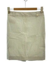 Gucci Stripe Cotton Skirt Size 36 White/Blue Used