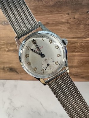 Vintage Elgin Sportsman 17 Jewels Watch 31mm Sub Seconds Hand  Blue Hands