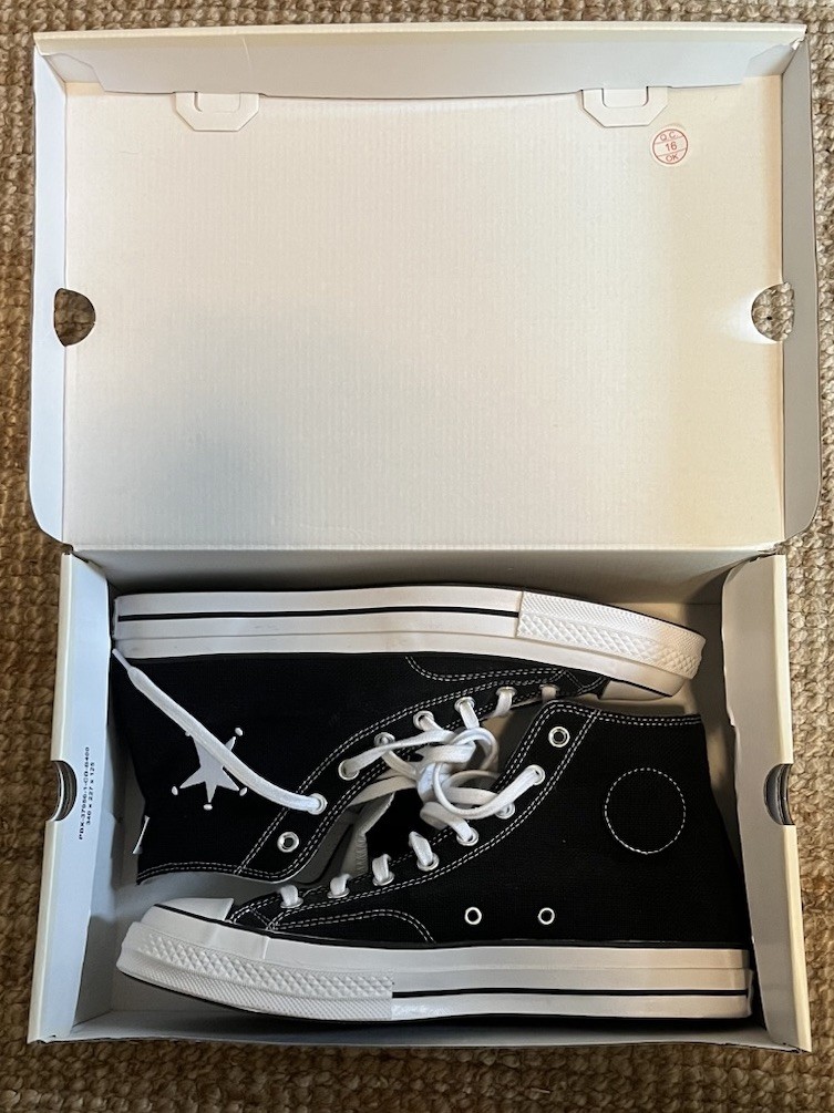 Size 11 - Stussy x Converse Chuck 70 High Black for sale online | eBay