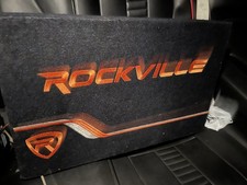 Rockville RWS Series 12" Slim Active Box Enclosed Powered Car Subwoofer