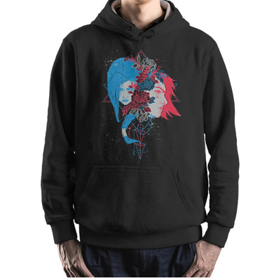 Arcane Jinx and Vi Art Hoodie and ,Hoodie 3d - all printed