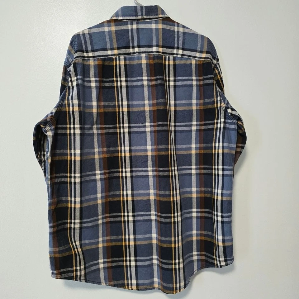 G.H. Рубашка с длинным рукавом на пуговицах мужская Bass XL хлопок клетка - Изображение 2 из 4