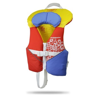 Toddler Life Jacket 20-30 lbs Coast Guard Approved Orange Yellow Stohlquist