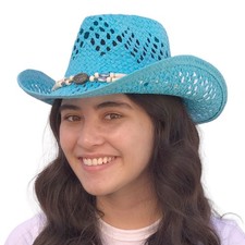 Straw Cowboy Hat Men Cowgirl Hats Women Sun Hat Sombreros Vagueros Classic...